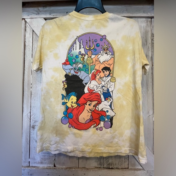 VTG Disney The Little Mermaid Movie Character 100% Cotton T-Shirt Size XS - Picture 5 of 7